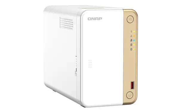 QNAP TS-262 NAS Tower Intel® Celeron® N4505 4 Go 0 To QNAP QTS Or, Blanc - Serveur NAS - visuel 6