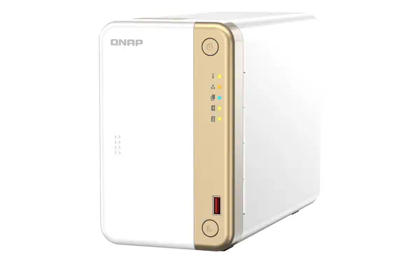 QNAP TS-262 NAS Tower Intel® Celeron® N4505 4 Go 0 To QNAP QTS Or, Blanc - Serveur NAS - visuel 7