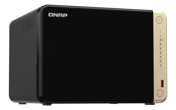 QNAP TS-664 NAS Tower Intel® Celeron® N5095 8 Go DDR4 0 To QNAP QTS Noir, Bronze - Serveur NAS - visuel 4
