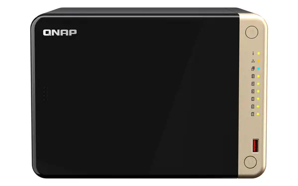 QNAP TS-664 NAS Tower Intel® Celeron® N5095 8 Go DDR4 0 To QNAP QTS Noir, Bronze - Serveur NAS - visuel 1