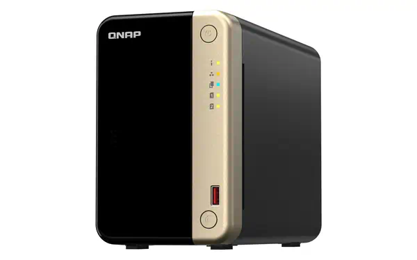 QNAP TS-264 NAS Tower Intel® Celeron® N5095 8 Go 0 To QNAP QTS Noir, Or - Serveur NAS - visuel 5