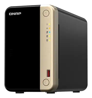 QNAP TS-264 NAS Tower Intel® Celeron® N5095 8 Go 0 To QNAP QTS Noir, Or - Serveur NAS - visuel 5
