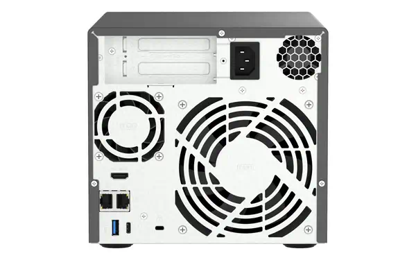 QNAP TVS-H474 NAS Tower Intel® Pentium® G7400 8 Go DDR4 0 To QuTS hero Noir - Serveur NAS - visuel 7