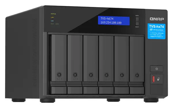 QNAP TVS-h674 NAS Tower Intel® Core™ i3 i3-12100 QNAP - visuel 1 - hello RSE - Construire un environnement réseau 2.5GbE à grande vitesse
