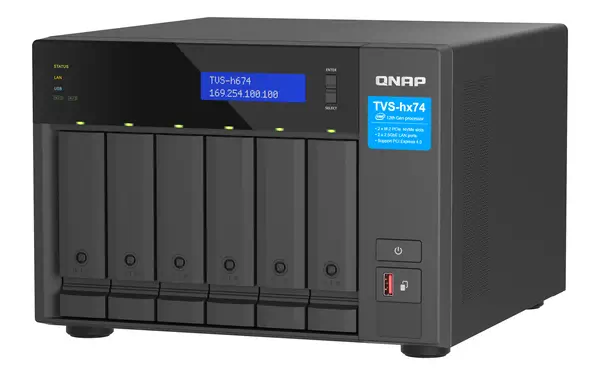 QNAP TVS-h674 NAS Tower Intel® Core™ i3 i3-12100 QNAP - visuel 1 - hello RSE - Nombreuses capacités d'E/S grâce à l'extension PCIe