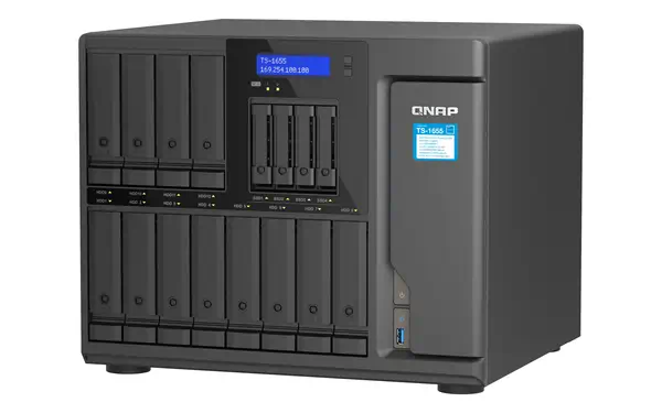 QNAP TS-1655 NAS Tower Intel Atom® C5125 8 Go DDR4 0 To QNAP Turbo System Noir - Serveur NAS - visuel 9