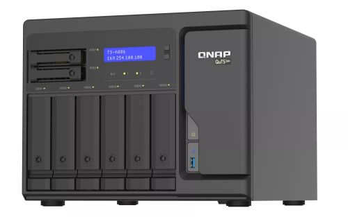 Revendeur officiel Serveur NAS QNAP TS-H886-D1602-8G 8-Bay QuTS hero NAS Intel Xeon