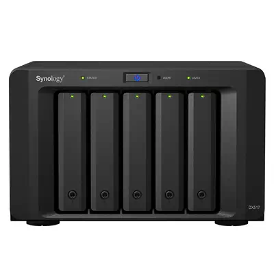 Synology DX517 boîtier de disques 0 To Bureau Noir - Accessoire Stockage - visuel 1