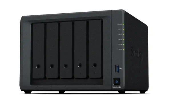 Synology DiskStation DS1522+ serveur de stockage NAS Tower SoC AMD Embedded série R R1600 8 Go DDR4  - Serveur NAS - visuel 1