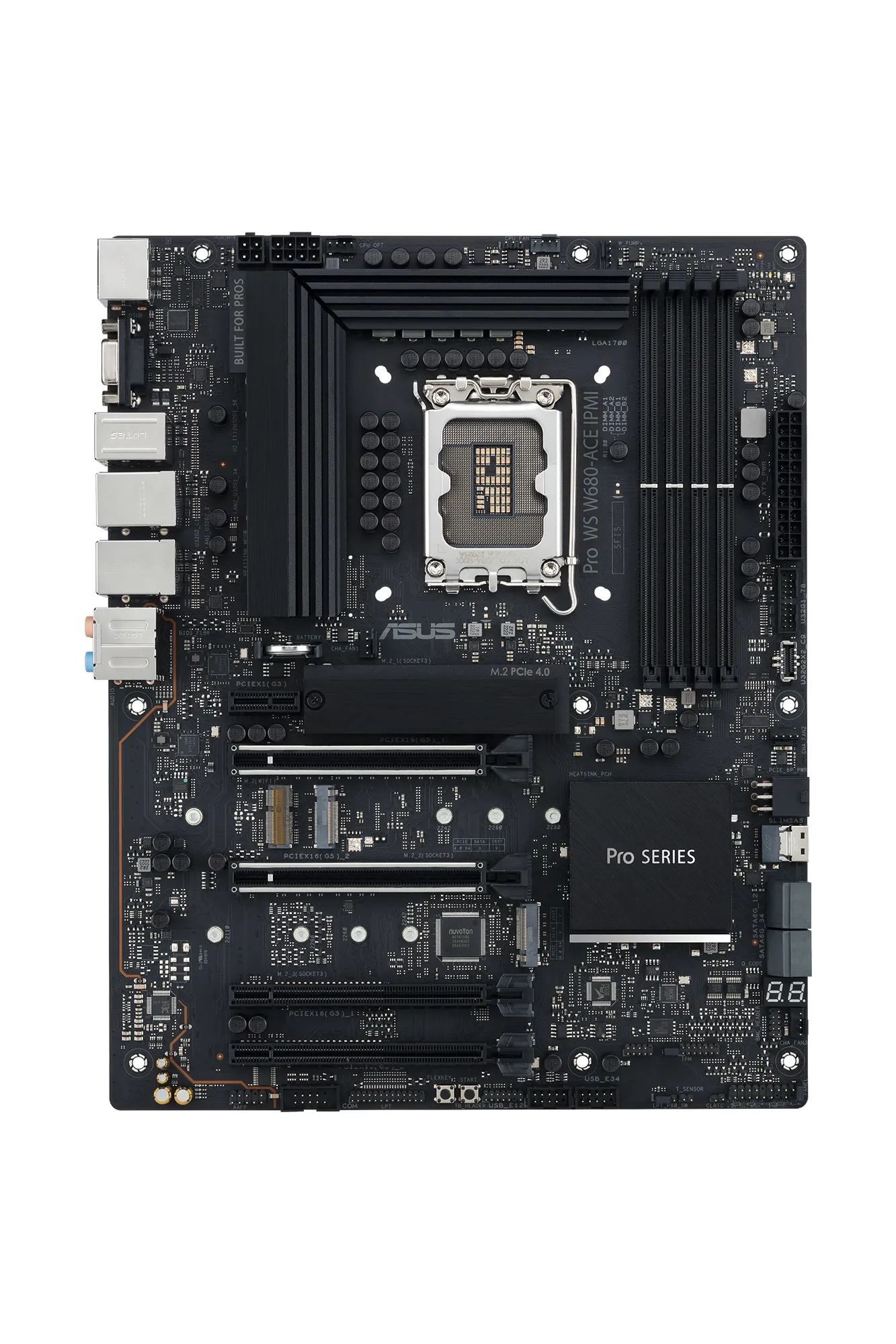 ASUS PRO WS W680-ACE IPMI LGA1700 4xDDR5 WS Asus - visuel 1 - hello RSE - Fiabilité 24/7