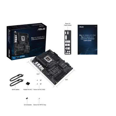 ASUS PRO WS W680-ACE LGA1700 4xDDR5 WS ATX Asus - visuel 1 - hello RSE - Dissipateur M.2