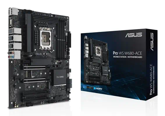 ASUS PRO WS W680-ACE Intel W680 LGA 1700 Asus - visuel 1 - hello RSE - Validation de la compatibilité