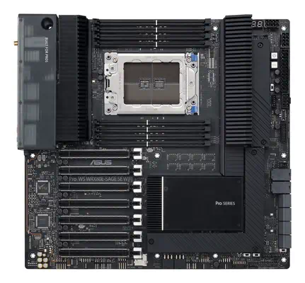 Pro WS WRX80E-SAGE SE WIFI II Asus - visuel 1 - hello RSE - Plus de stockage