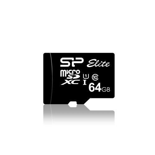 Vente Carte Mémoire SILICON POWER memory card Micro SDXC 64Go Class 10 Elite UHS-1