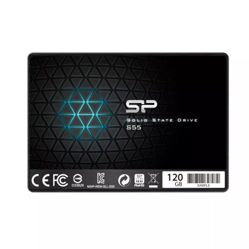 Revendeur officiel Disque dur SSD SILICON POWER SSD Slim S55 120Go 2.5p SATA III 6Go/s