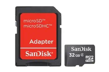 Livraison gratuite SanDisk SDSDQM-032G-B35A mémoire flash 32 Go MicroSDHC Classe 4