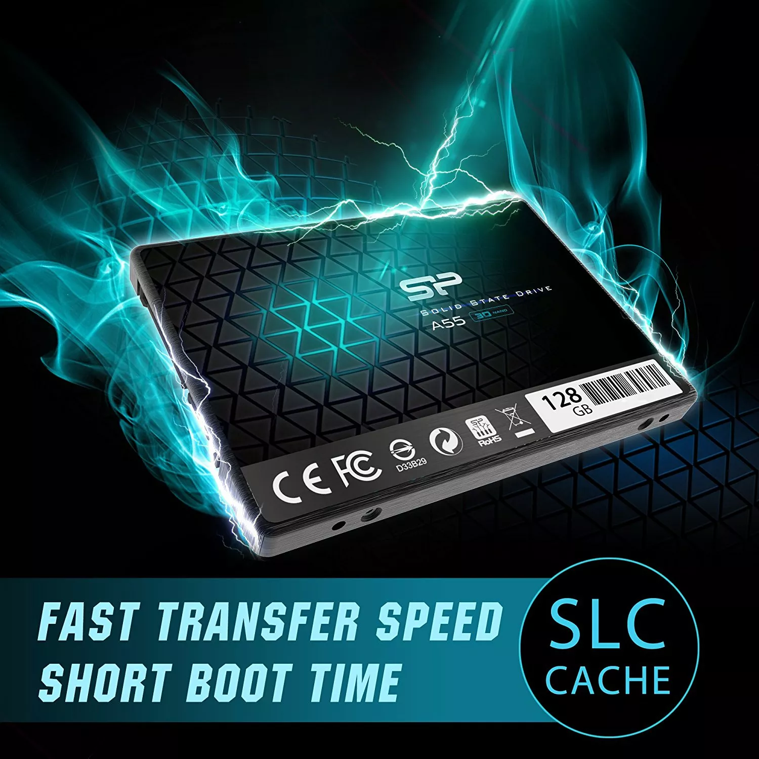 Achat SILICON POWER SSD Ace A55 128Go 2.5p SATA sur hello RSE - visuel 3