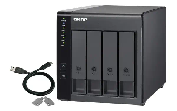QNAP TR-004 Boîtier de disques de stockage Boîtier disque dur/SSD Noir 2.5/3.5" - Serveur NAS - visuel 8