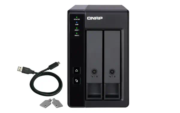 QNAP TR-002 Boîtier de disques de stockage Boîtier QNAP - visuel 1 - hello RSE - Extension de stockage efficace avec prise en charge RAID
