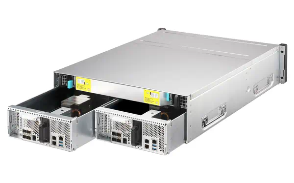 QNAP-ES1686dc-2142IT-96G 16-Bay Enterprise ZFS NAS QNAP - visuel 1 - hello RSE - 16 ports HDD/SSD 3,5 pouces/2,5 pouces SAS 12Gbits/s