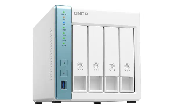 QNAP TS-431P3 NAS Tower Annapurna Labs AL314 2 Go DDR3 0 To QNAP QTS Blanc - Serveur NAS - visuel 4
