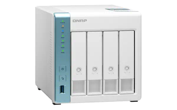 QNAP TS-431P3 NAS Tower Annapurna Labs AL314 2 Go DDR3 0 To QNAP QTS Blanc - Serveur NAS - visuel 8