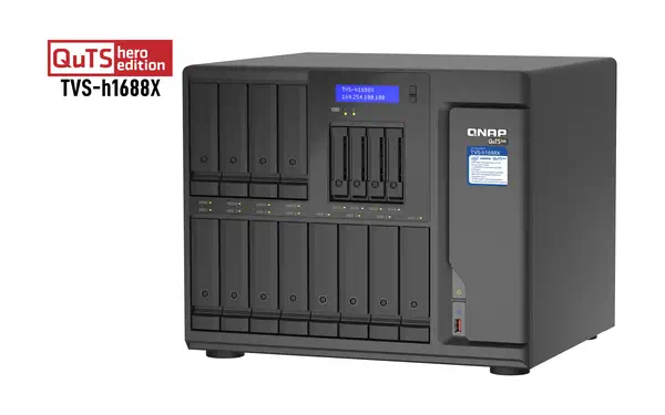 QNAP TVS-h1688X NAS Tower Intel® Xeon® W-1250 32 QNAP - visuel 1 - hello RSE - Configurer la mise en cache du SSD pour augmenter les IOPS avec le SSD M.2 NVMe