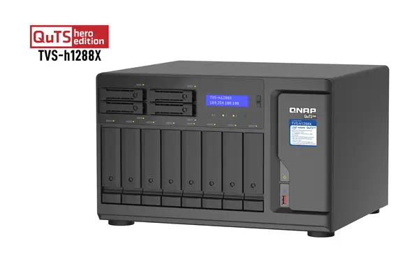 QNAP TVS-h1288X NAS Tower Intel® Xeon® W-1250 16 QNAP - visuel 1 - hello RSE - Configurer la mise en cache du SSD pour augmenter les IOPS avec le SSD M.2 NVMe