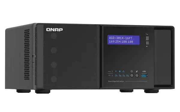 QNAP QGD-3014-16PT-8G commutateur réseau Géré Gigabit Ethernet (10/100/1000) QNAP - visuel 1 - hello RSE - Solution de sauvegarde à distance et de surveillance IP intelligente