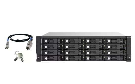 Achat QNAP TL-R1620SEP-RP 16-bay 3U rackmount SAS 12Gbps JBOD expansion - 4713213518588