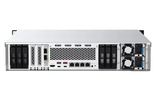 QNAP TS-H3088XU-RP NAS Rack (2 U) Intel® Xeon® W-1270 64 Go DDR4 0 To QuTS hero Noir, Gris - Serveur NAS - visuel 6