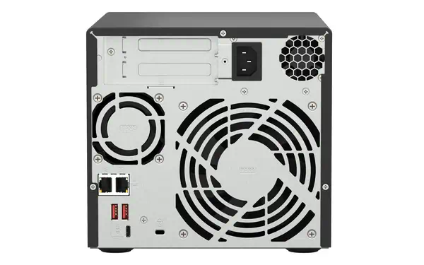 QNAP TS-473A NAS Tower Ryzen Embedded V1500B 8 Go DDR4 0 To QNAP Turbo System Noir - Serveur NAS - visuel 6
