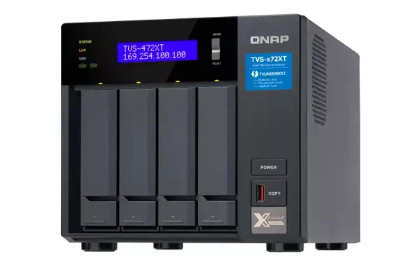 Achat QNAP TVS-472XT-I3-4G 4-Bay NAS Intel Core i3-8100T 4core sur hello RSE - visuel 3