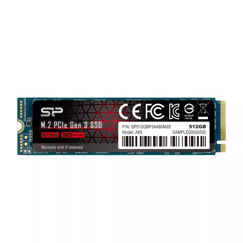 Vente Disque dur SSD SILICON POWER SSD P34A80 512Go M.2 PCIe Gen3 x4 sur hello RSE
