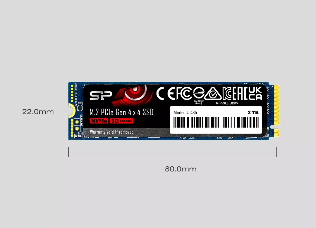 Vente SILICON POWER SSD UD85 1To M.2 PCIe NVMe Silicon Power au meilleur prix - visuel 4
