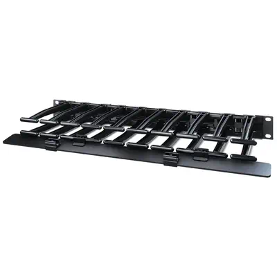 NetShelter - Gestionnaire câbles horizontal - 1U x 6p de profondeur - avec capot - APC - Rack et Armoire - visuel 3
