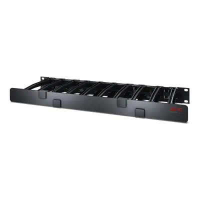 NetShelter - Gestionnaire câbles horizontal - 1U x 6p de profondeur - avec capot - APC - Rack et Armoire - visuel 1
