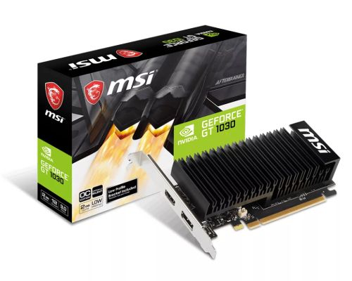 Achat MSI GeForce GT 1030 2GHD4 LP OC et autres produits de la marque MSI