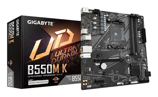 B550M K Carte mère - Processeurs AMD Ryzen Gigabyte - visuel 1 - hello RSE - Connecteurs de ventilateurs hybrides