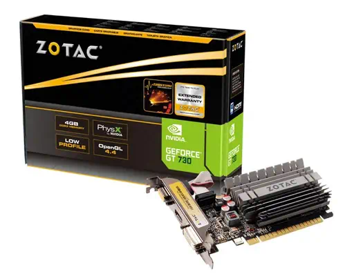 Zotac ZT-71115-20L carte graphique NVIDIA GeForce GT 730 4 Go GDDR3 - Carte graphique - visuel 3