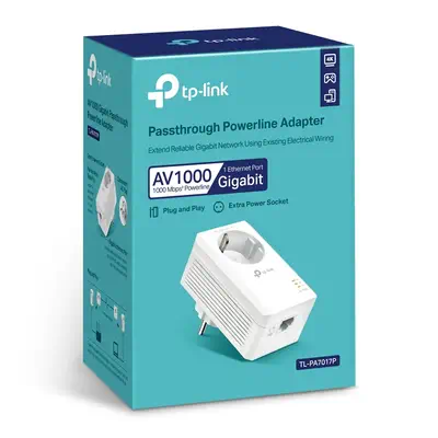 TP-Link TL-PA7017P 1000 Mbit/s Ethernet/LAN Blanc 1 pièce(s) - Borne Wifi - visuel 3