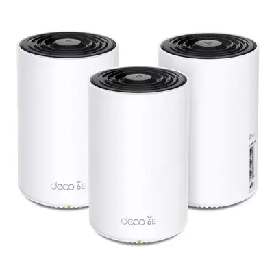TP-Link Deco XE75 Tri-bande (2,4 GHz / 5 GHz / 6 GHz) Wi-Fi 6E (802.11ax) Blanc 3 Interne - Borne Wifi - visuel 2