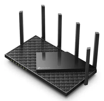 TP-Link Archer AX5400 routeur sans fil Gigabit Ethernet Tri-bande (2,4 GHz / 5 GHz / 6 GHz) Noir - Routeur - visuel 3