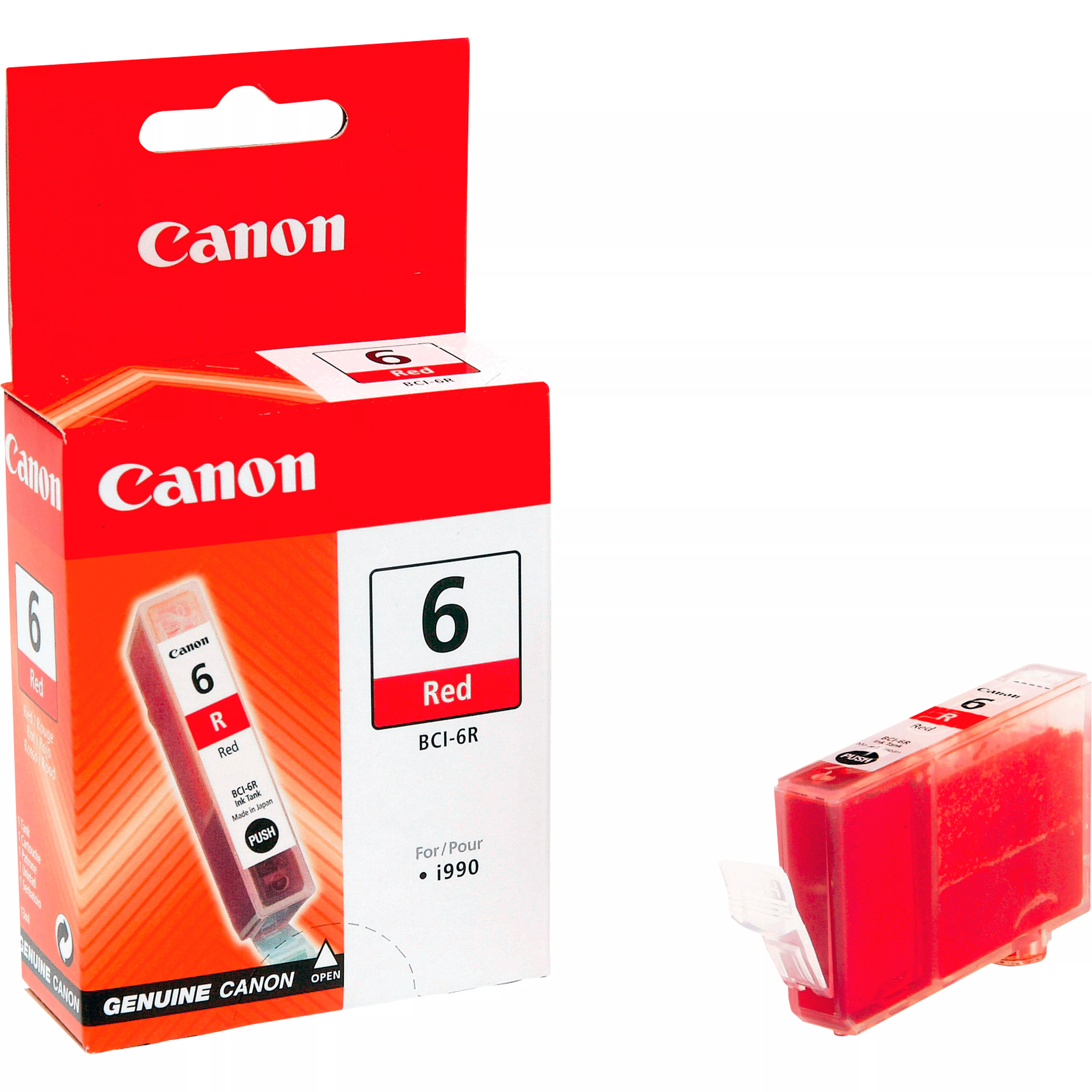 Vente CANON BCI-6R cartouche d encre rouge capacité standard au meilleur prix