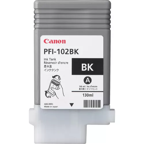 Vente Autres consommables CANON PFI-102BK cartouche encre teintée noir capacité sur hello RSE