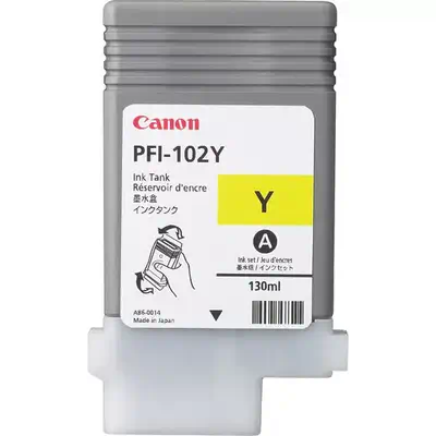 Achat CANON PFI-102Y cartouche encre teintée jaune capacité - 4960999299808