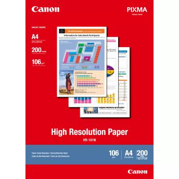 Achat CANON HR-101 high resolution papier inkjet 110g/m2 A4 200 au meilleur prix
