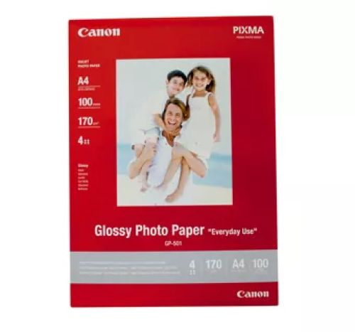Achat CANON GP-501 brillant photo papier A4 5 feuilles et autres produits de la marque Canon
