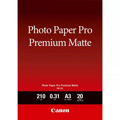 Revendeur officiel CANON Photo Paper Premium Matte A3 20 sheets