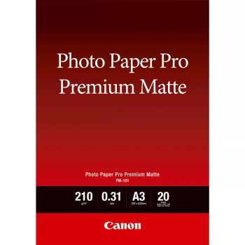 Revendeur officiel CANON Photo Paper Premium Matte A3 20 sheets